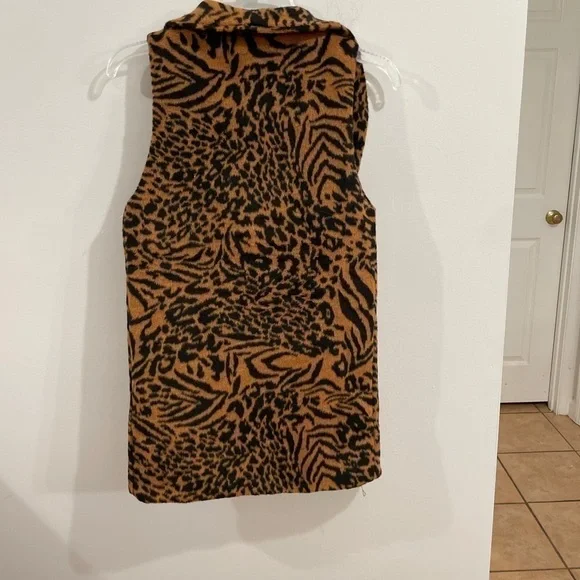 𝅺nwt MarleyLilly Animal Print Vest Size XXS/XS - Picture 3 of 7